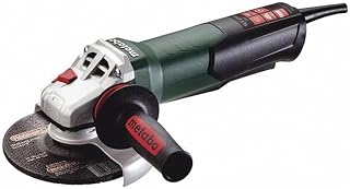 metabo 6-Inch Angle Grinder, 9,600 RPM, 14.5 Amp, Electronics, Non-locking Paddle Switch, M-Brush, Made in Germany, WEP 19-150 Q M-BRUSH, 613111420, Green