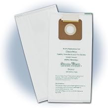 CleanMax Hepa H12 Replacement Vacuum Cleaner Bags for Cadet, Standard, Quick Draw and Pro Series (OEM# CMPH-6) 10 Bags