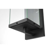 Julien One Light Outdoor Wall Sconce Black by Lighting Design – Iron, Black