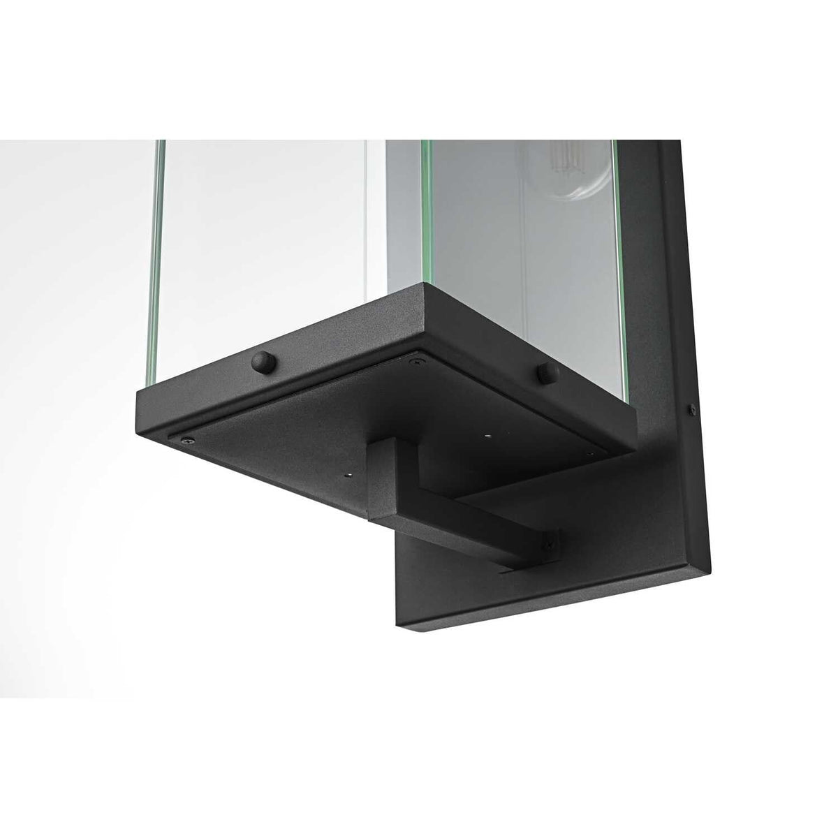 Julien One Light Outdoor Wall Sconce Black by Lighting Design – Iron, Black