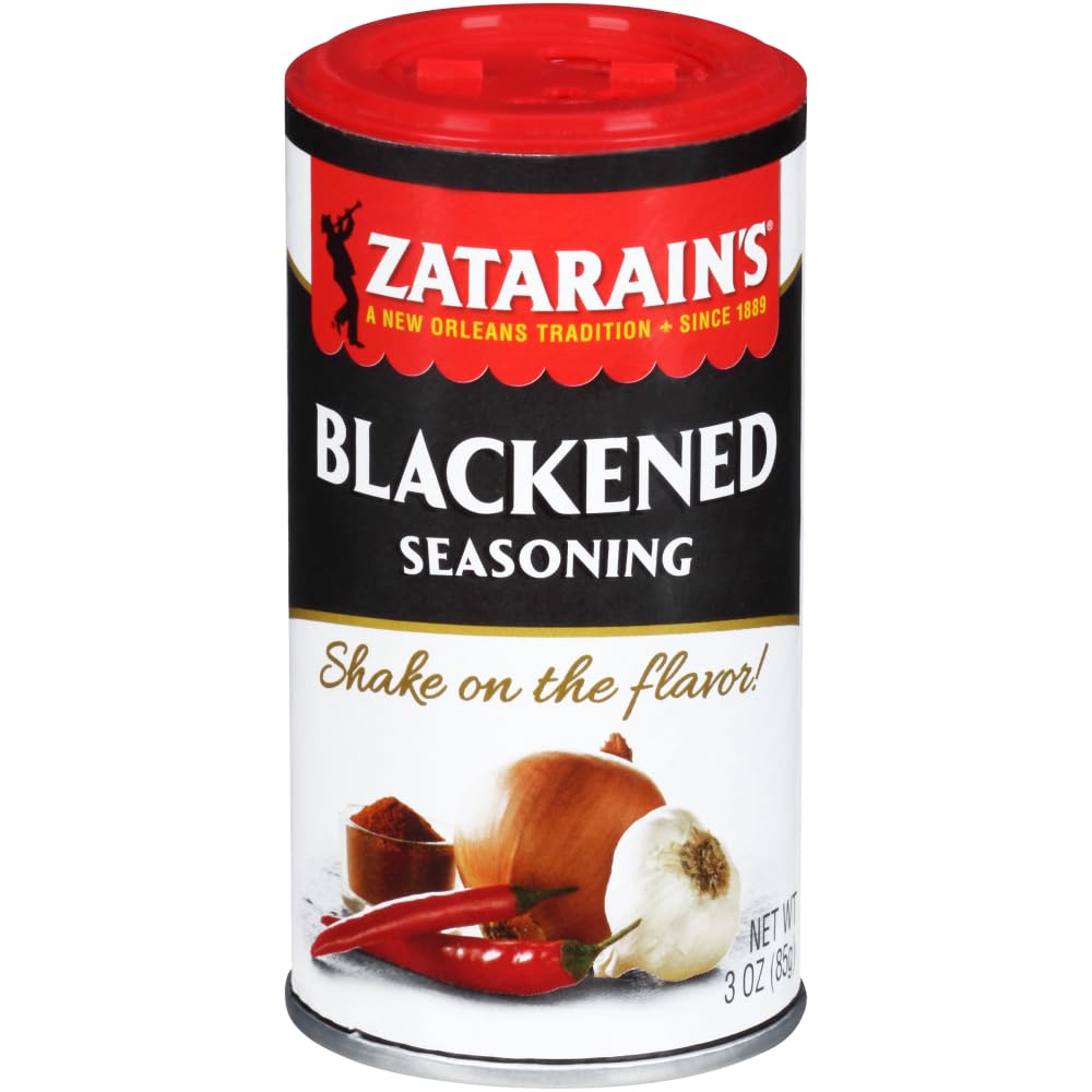 Zatarains Blackened Seasoning - 3 oz. shaker can by Zatarain's – 3 Ounces, Pack of 12, Model 10525