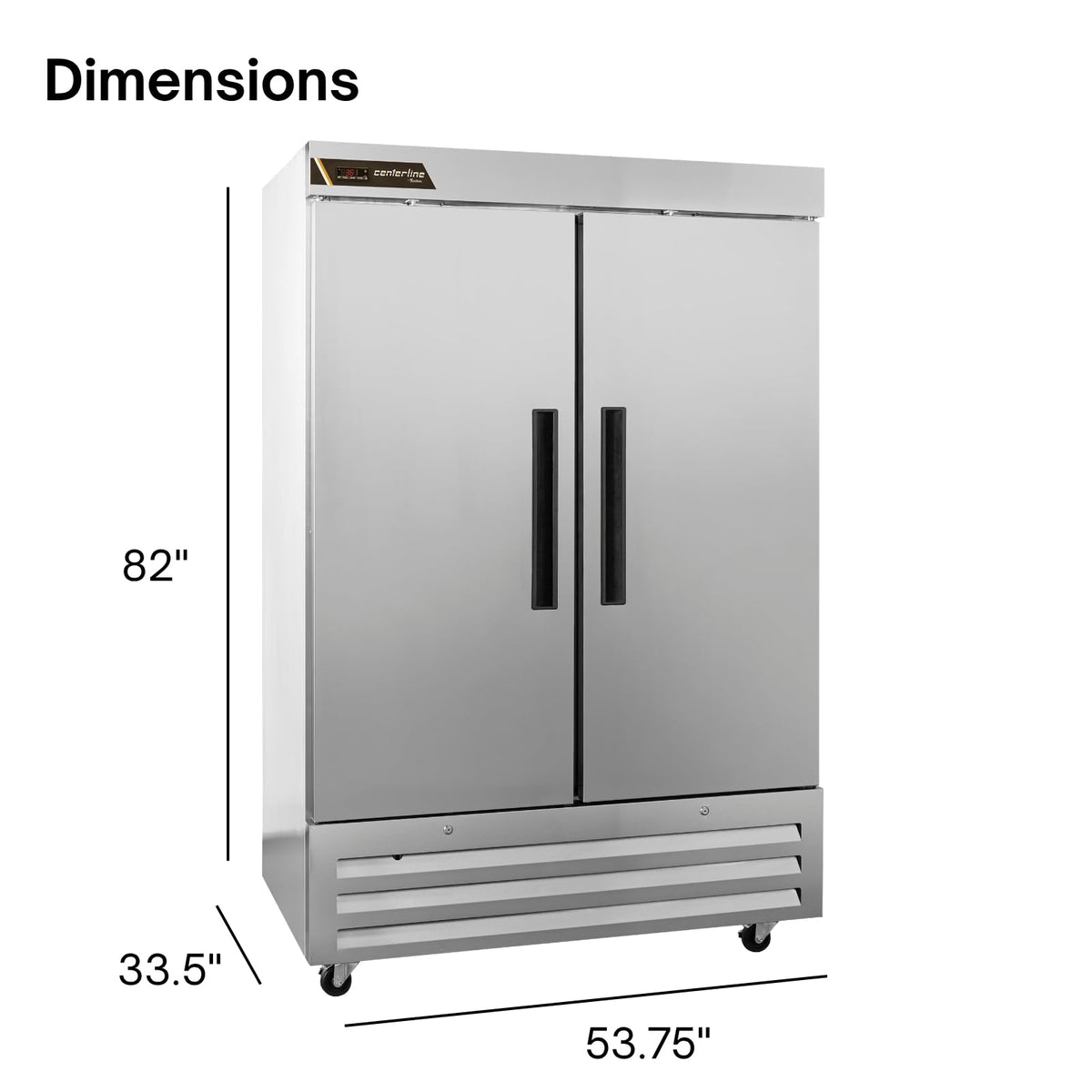 Traulsen (2) Solid Doors, Right Hinged / Silver / 45.88 cubic_feet Refrigerators