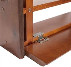 FurniFact Medium Brown Gun Wall Rack, Locking Storage, Wooden, Wall Mount, Secure Locking, Space-Saving, Home or Office Gun Storage