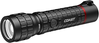 Coast G65R 1500 Lumen USB-C Rechargeable LED Flashlight with 3 Light Modes and Twist Focus, IP67 Waterproof