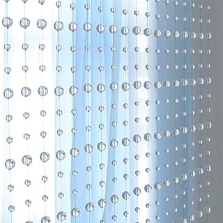 150chains/lot 1meter Length Crystal Garland Clear Round Beads Crystal Bead Curtain Strands Home/Wedding/Party Decoration