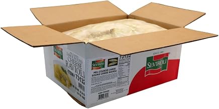 Seviroli Foods Large Round Cheese Ravioli Pasta, 5 Pound -- 2 per case.
