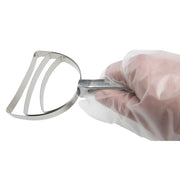 Bone Dust Scraper square 3-1/2" diameter by ALFA – Aluminum, Silver, Model 077BSS