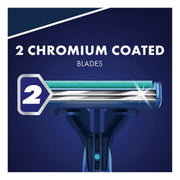 Sensor2 Plus Disposable Razor (52 Pack) by Gillette – 52 Count (Pack of 1), Chromium, blue, Pack of 52, Model 96678726