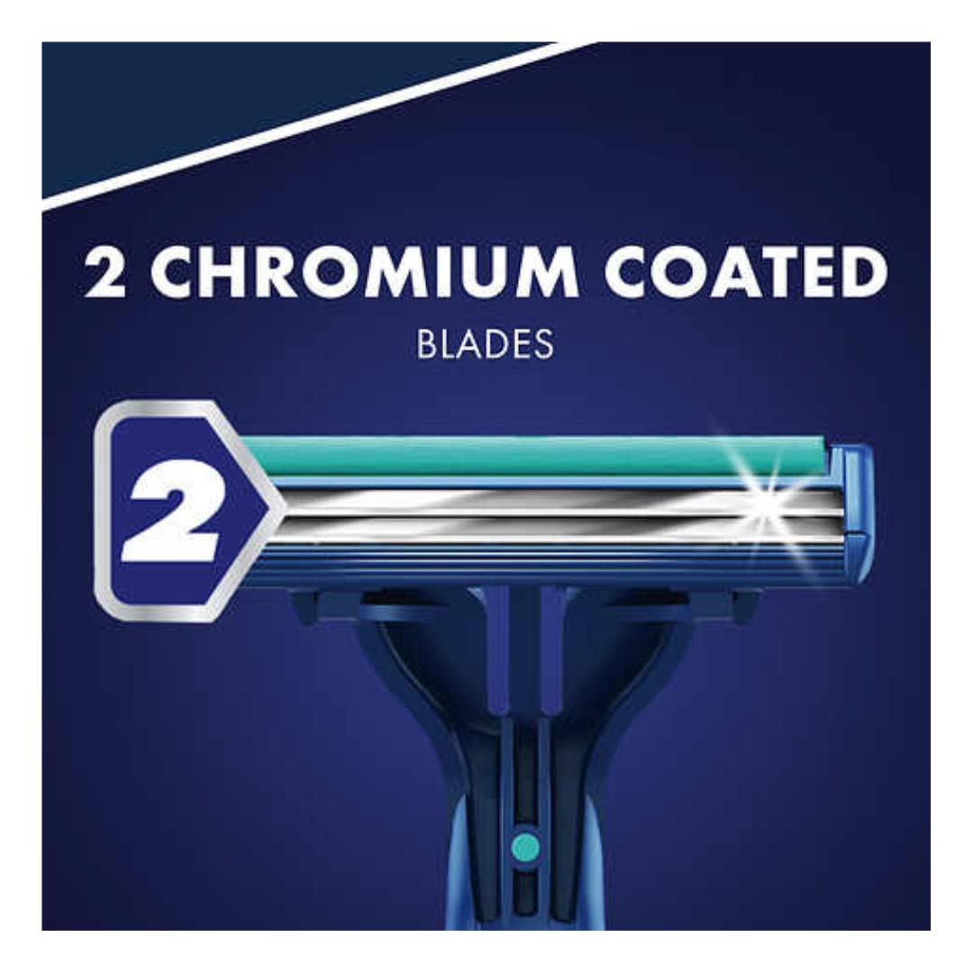 Sensor2 Plus Disposable Razor (52 Pack) by Gillette – 52 Count (Pack of 1), Chromium, blue, Pack of 52, Model 96678726