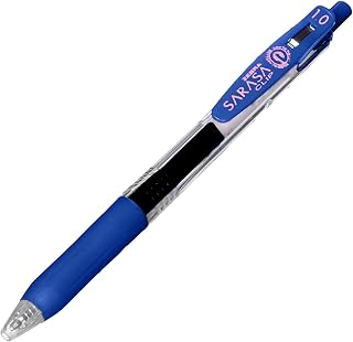 Zebra Technologies Zebra Sarasa Clip Pen 1.0, Blue (JJE15-BL)