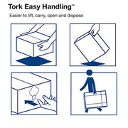 Tork 12 pack / 1200 Feet (Pack of 12) / White Paper & Plastic