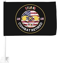 US Chemical Corps Iraq Combat Retired 12x18 Inch Car Flag Tear-Resistant Polyester All-Weather Use Flag Only No Pole Included27