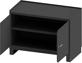 Durham 3403-NVS-95 Stationary Workstation, 2 Shelves