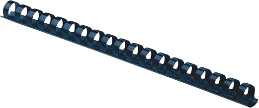 Fellowes 52501, Plastic Combs - Round Back, 1/2", 100 Pack, Navy