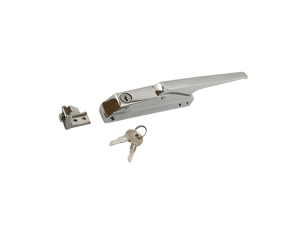 Straight Handle Edgemount Latch (with Key) by Kason – Model 174C-01