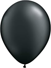 PIONEER Balloon Company 25 Count Latex Balloon, 11", Pearl Onyx Black