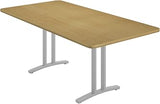Correll 36x72 Rectangle Modern Conference Table in Fusion Maple