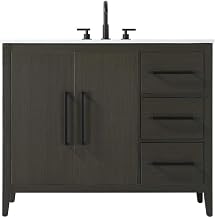 Mocha Brown Millie Bathroom Vanity by Elegant Lighting
