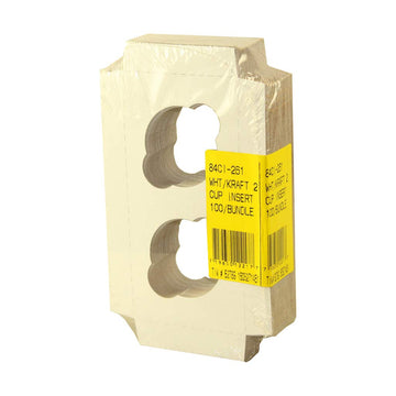 White 2 Cupcake Inserts by Boxit – Pack of 100, Model 84CI-261