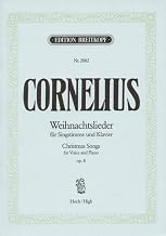Cornelius: Holiday Songs, Op. 8 (High Voice)