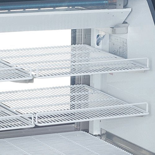 50080 82-inch Refrigerated Floor Showcase - Stainless Steel by Omcan – 82” x 32.5” x 43”/ 2082 x 825 x 1089 mm, 32.0 cubic_feet, steel, Model f7dbf8fd-08a4-4eab-a778-12eb07dff991