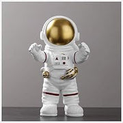 Fashion Astronaut Miniature Figurines Resin Spaceman Statue Space Planet Ornaments Home Decor Gift,Gold,D