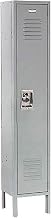 Global Industrial Single Tier 1 Door Locker, 15" Wx18 Dx72 H, Gray, Assembled
