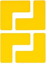 Brady ToughStripe Nonabrasive L Shape Floor Marking Tape, 5" Length, 2" Width, Yellow (Pack of 20 per Roll) - 104433