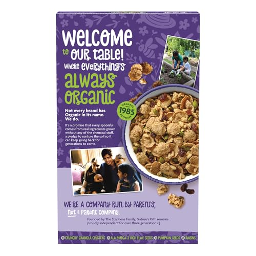 Nature's Path Pumpkin Raisin Crunch / 12.3 Ounce (Pack of 12) / Flax Pumpkin Raisin Crunch Cold Cereal
