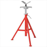 Roller Head Pipe Stand by RIDGID – Small, Silver/Red, Model 56672