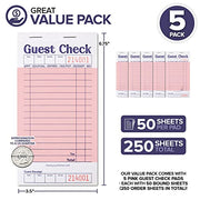 Stock Your Home 5 Pack / Pink / 5 Guest Checks