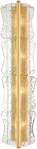 Hudson Valley Lighting Fosterdale 4-Light Wall Sconce | Vogue Style | Aged Brass Finish | Glass Shade | Damp-Rated for Bathroom Use | ADA Compliant | 8.25" W x 36.25" H Profile | 1374-AGB