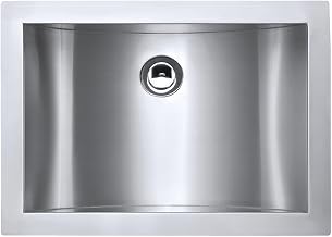 16x13-in Brushed Stainless Undermount Bathroom Sink by Ruvati – 16 x 13 inch, Stainless Steel, Model RVH6106ST