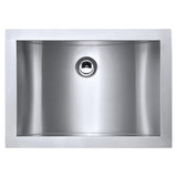 16x13-in Brushed Stainless Undermount Bathroom Sink by Ruvati – 16 x 13 inch, Stainless Steel, Model RVH6106ST