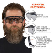 Ergodyne In/Outdoor Lens / One Size / In/Outdoor Lens Matte Black Frame Safety Glasses
