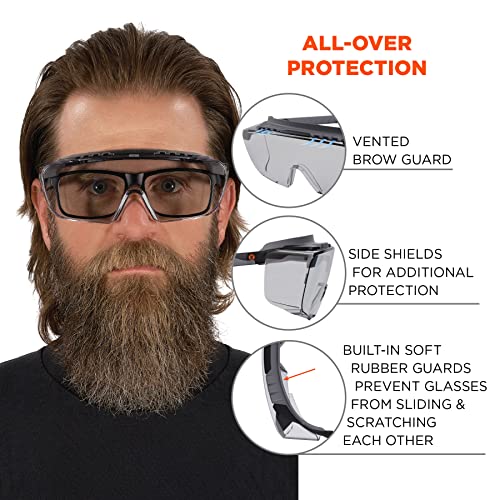Ergodyne In/Outdoor Lens / One Size / In/Outdoor Lens Matte Black Frame Safety Glasses