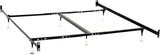 Coaster Home Furnishings Esme Metal Bed Frame Adjustable 6-Leg Base for Box Spring and Mattress Queen and Eastern King Black 9602QK