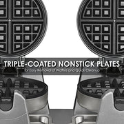 Waring Belgian Double Waffle Maker | 120V, 2400W / gray / 1 Waffle Irons
