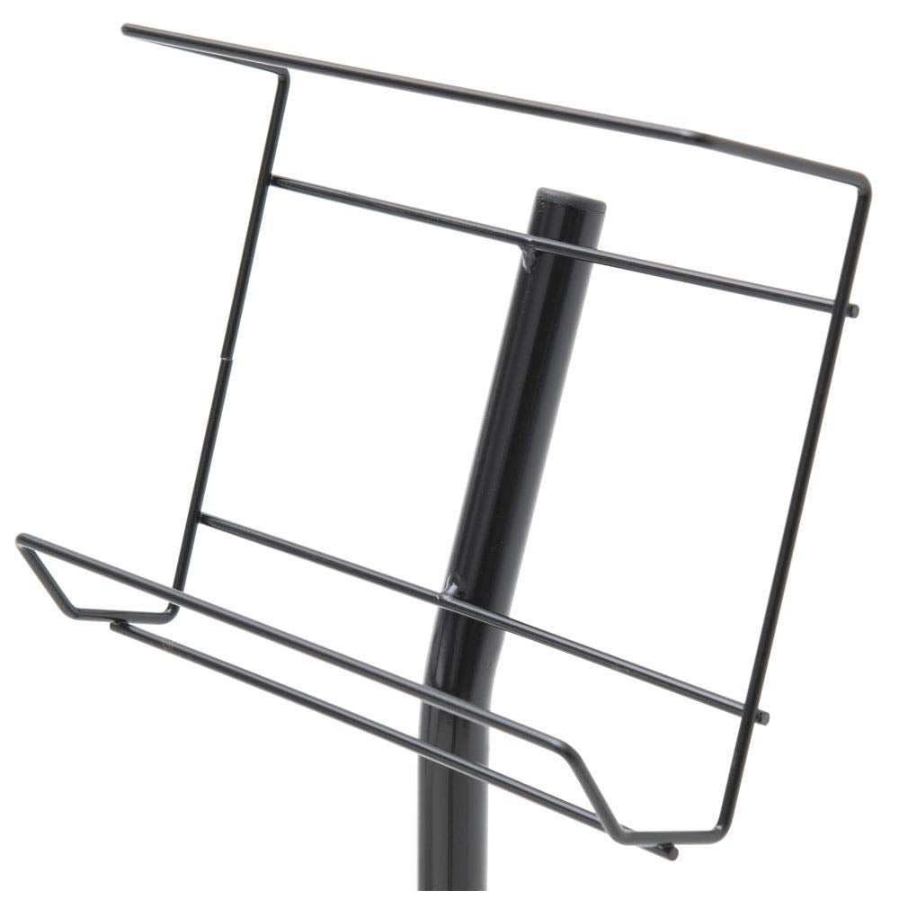 Disposable Glove Holder - 12" Dia x 35" H by HUBERT – Wire, Black, Model WCH0513