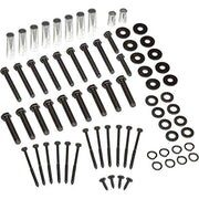 Hardware Kit for Workbench Legs by Global Industrial – 7"L x 7"W x 1"H, Black, Model 319354