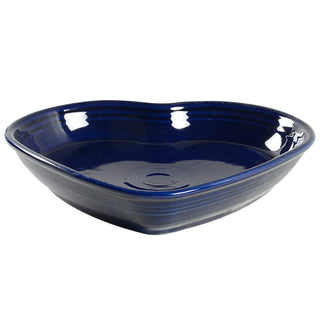 Large Heart Bowl Cobalt by Homer Laughlin – 40 ounces, Ceramic, Cobalt, Model 105-1491