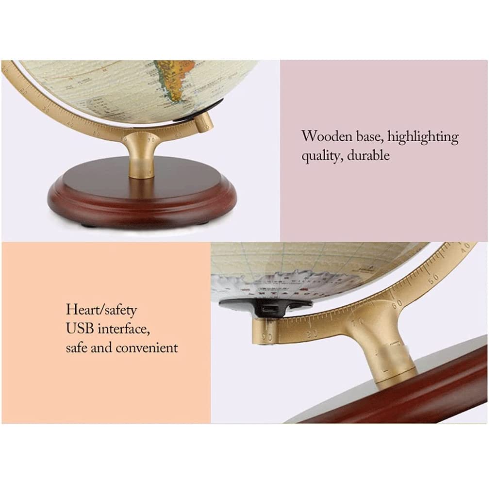 Classic Globe Desktop Educational for Adults and Kids 10 Inch... by xdgFHsy – One Size, Resin, World Globe, Model xdgFHsy