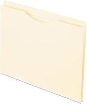 Pendaflex Reinforced File Jackets, Letter Size, Manila, 1" Expansion, Reinforced Straight-Cut Tabs with Thumb Cut, 50 per Box (22100)