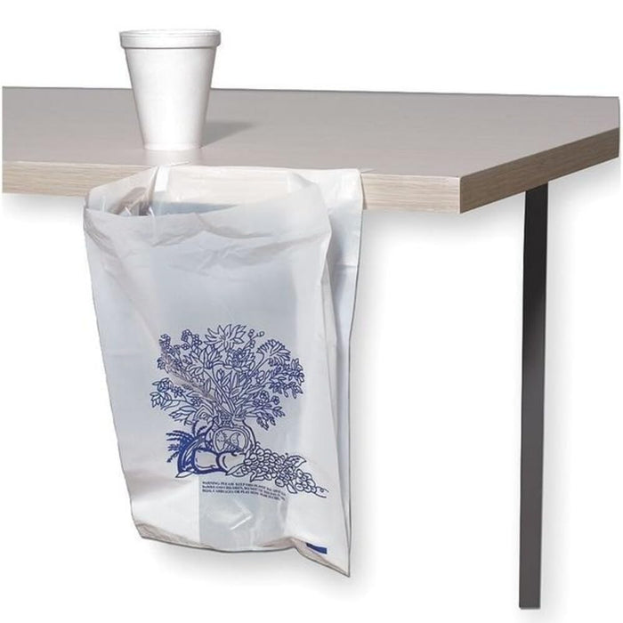 Elkay Plastics BSB074011 0.5 mil Bedside Bag, 7" x 4" x 11", White (Pack of 2000)