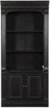 Starlight Canyon Home Cherry Veneer Bookcase with Open Shelves, Tall Bookshelf with Storage for Home Office and Living Room, Black
