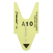 Take-A-Number 2-Digit Yellow T80 Paper Tickets - 1 1/2" W by SATO AMERICA LLC – 1.5 inches (width), Paper, Yellow, Pack of 15, Model 10006605-YL