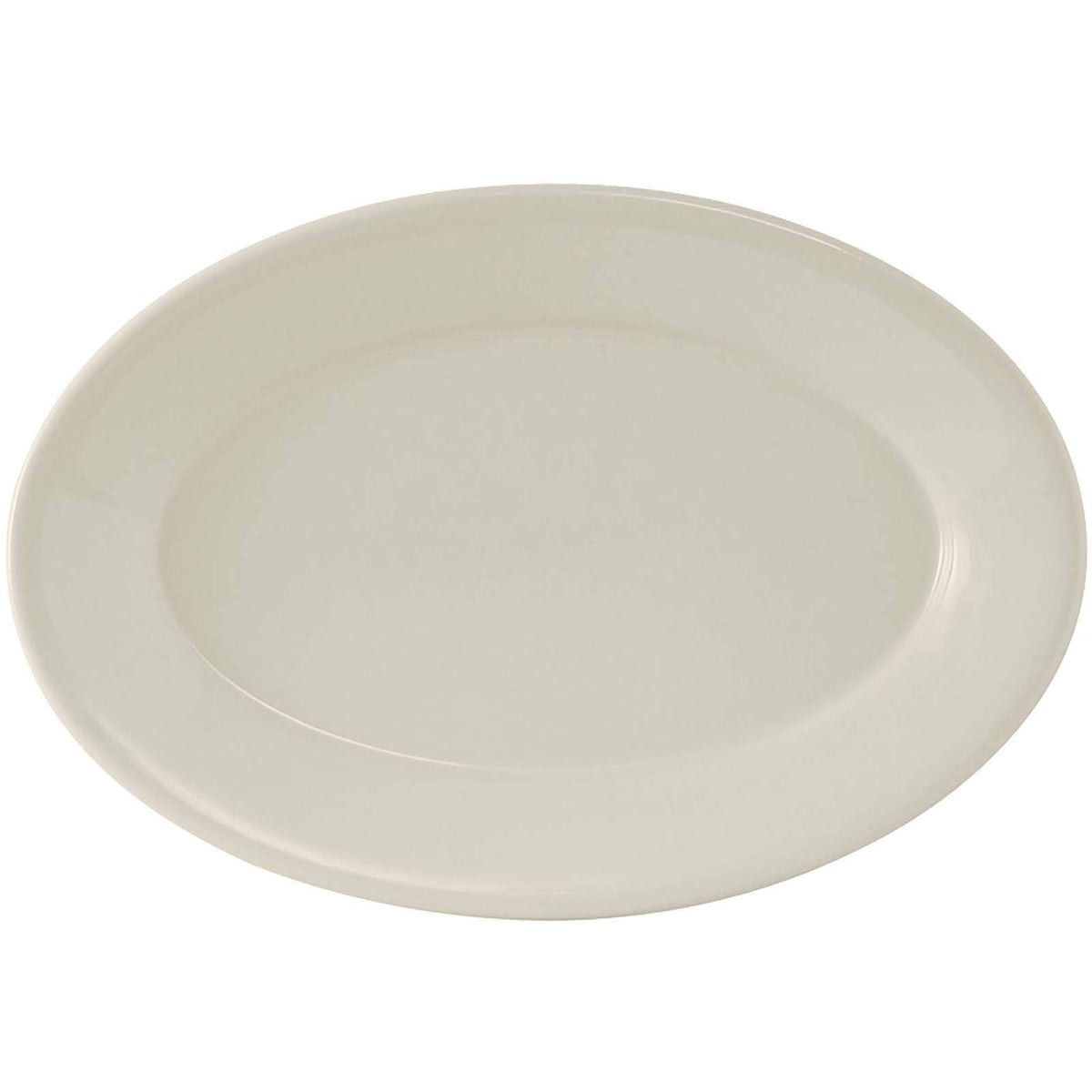 Reno 11-5/8" x 8" Eggshell Oval Platter by Tuxton – Large, White, Pack of 12, Model TRE-013