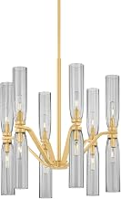 Hudson Valley Lighting 6813-AGB Harpswell - 12 Light Chandelier - 28.25 Inches Tall and 25 Inches Wide - Aged Brass