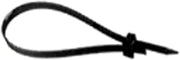 Thomas & Betts TY5418PX Lashing Cable Tie, UV Resistant Nylon, 150 lb., 18", Black (Pack of 25)