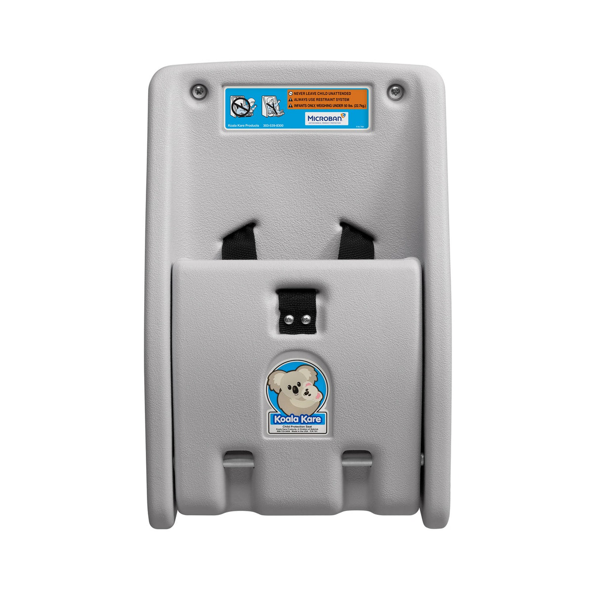 Koala Kare Products KB102 Polyethylene Safety Seat, 12 1/4" Wide - Gray